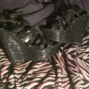 Wedge high heel